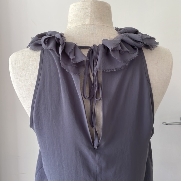 Topshop Tall - Teal Green Elegant Evening Dress with Ruffles AU 12 - Picture 10 of 15